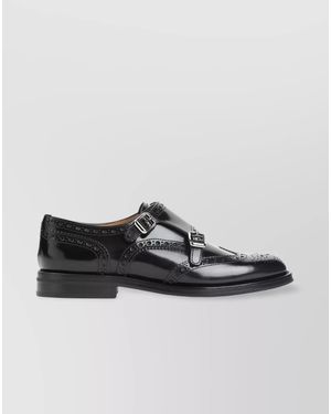 Church's Leather Monk-Strap Brogues - Grey