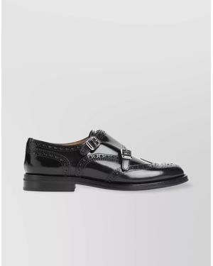 Church's Leather Monk-Strap Brogues - Grey