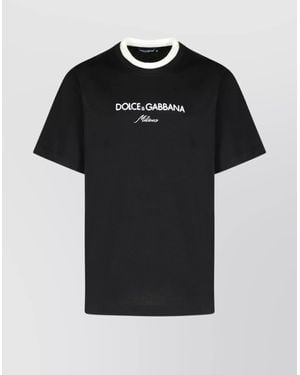 Dolce & Gabbana エンブロイダリーロゴ 半袖Tシャツ ブルー 楽天市場】ドルチェ&ガッバーナ（柄ロゴ）（Tシャツ・カットソー