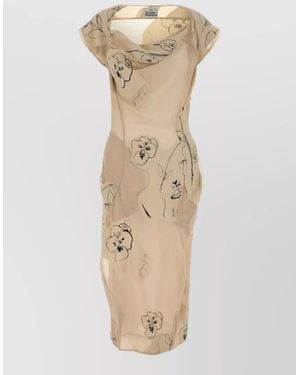 Vivienne Westwood Ionian Printed Jersey Dress - Natural