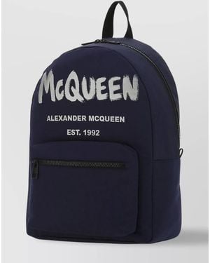 McQueen Nylon Backpack - Blue