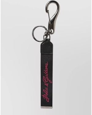 Dolce & Gabbana Logo Keychain - White