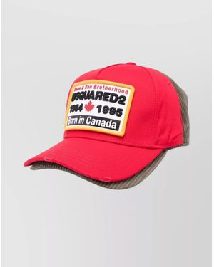 DSquared² Two-Tone Baseball Cap Logo Patch - Pink