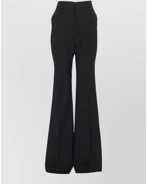 Sportmax Wool Flared Pants - Black