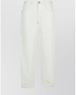 Jil Sander Cotton Straight-Leg Jeans - White
