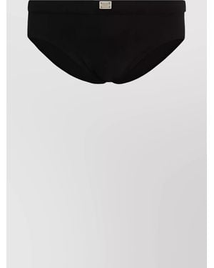 Dolce & Gabbana Stretchy Waistband Underwear For Comfort - Black