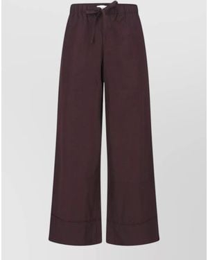 Entire studios Relaxed Wide Leg Trousers Back Pocket - Purple