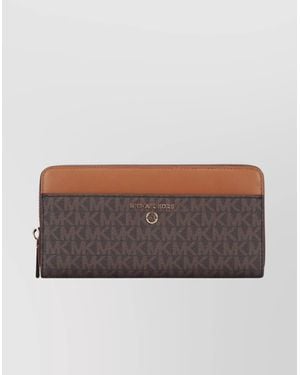 Michael Kors Printed Fabric Wallet - Grey