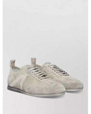 Ann Demeulemeester Siru Low Top Boxing Sneakers Suede - Natural