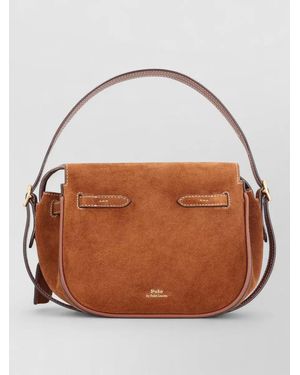 Polo Ralph Lauren Suede Mini Shoulder Bag - Brown