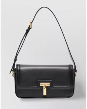Tom Ford Shoulder Bag With Adjustable Strap And Hardware - Black