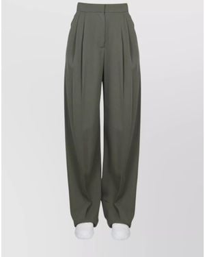 McQueen Wide-Leg Trousers - Grey