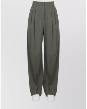 McQueen Wide-Leg Trousers - Grey