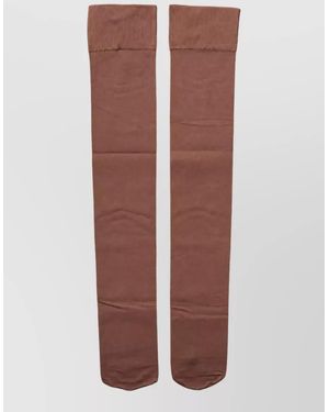 Dolce & Gabbana Nylon Over-The-Calf Stockings - Brown