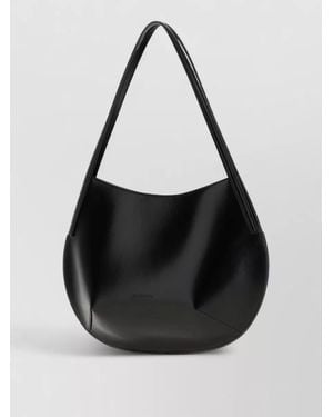Jil Sander Na Na Leather Tote Bag - Black