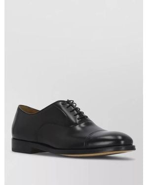 Doucal's Leather Lace-Up Brogues - Black