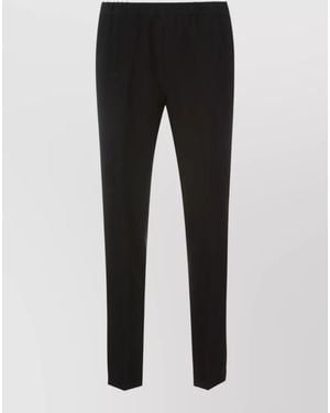 Alberto Biani Straight Leg Regular Length Tailored Trousers - Black