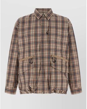 Comme des Garçons Checked Overshirt Jacket - Brown