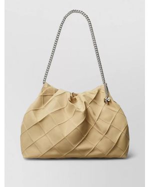 Tory Burch Fleming Nylon Shoulder Bag - Natural