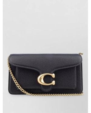 COACH Shoulder Bag Chain Strap Tone Hardware - Blue