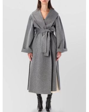 By Malene Birger Wool Single-Breasted Coat - Grey