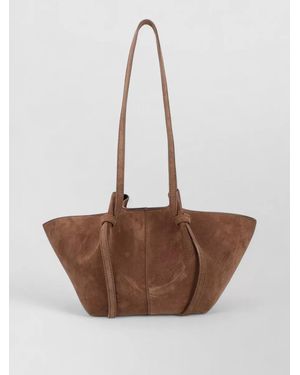 Yuzefi Mochi Small Leather Shoulder Bag - Brown