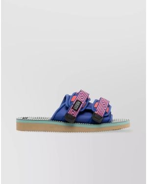 Suicoke Nylon Patterned Sandals - Blue