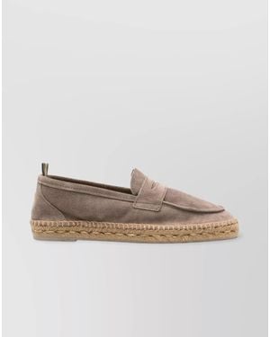Castañer Suede Leather Espadrilles - White