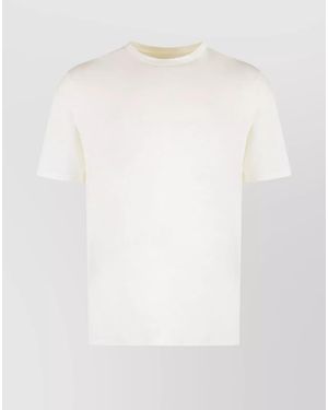 Jil Sander Cotton Ribbed Crew-Neck T-Shirt - White