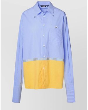 Gcds Striped Shirt - Blue