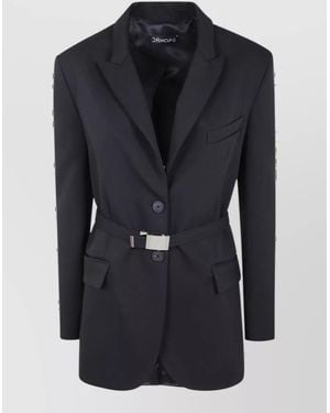 DR. HOPE Belted Blazer - Blue