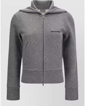 Balenciaga Cotton Sweatshirt - Gray