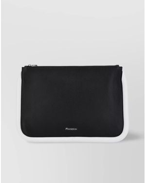 JW Anderson Large Bumper-Tube Clutch Contrast Trim - Black