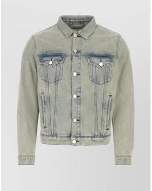 Etudes Studio Kentucky Organic Cotton Cropped Denim Jacket - Gray