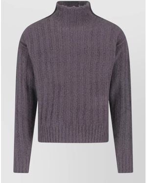 Rick Owens Cashmere Silk Crewneck Jumper - Blue