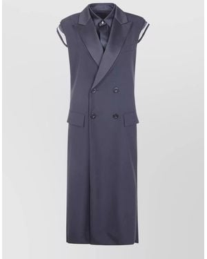 Sacai Suiting Vest - Blue