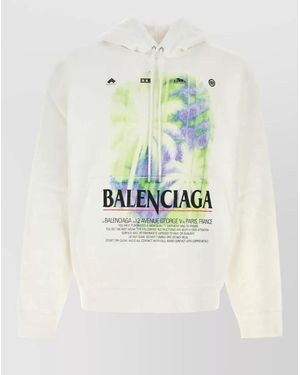 Balenciaga Cotton Oversized Sweatshirt - Multicolour