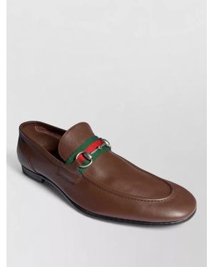 Gucci Leather Loafers - Brown
