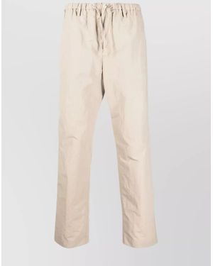 Nanushka Tailored Pants With Elastic Waistband And Pockets - Natural