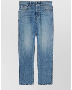 Gucci Straight Leg Faded Effect Five Pocket Pants - Blue