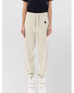 Isabel Marant Elastic Waistband Side Pockets Trousers - Black