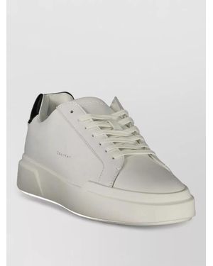Calvin Klein Leather Low-Top Sneakers - Gray