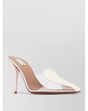Alaïa Mules 90 Pointed Toe Stiletto Transparent - Pink