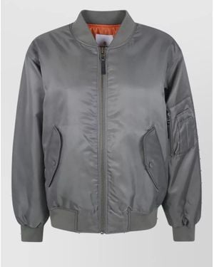 Anine Bing Leon Bomber Jacket - Gray