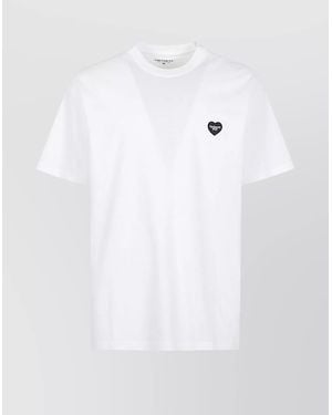 Carhartt Cotton Jersey Crew Neck T-Shirt With Graphic Print - White