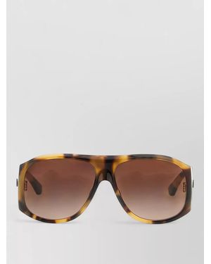 Chloé Sixty Sunglasses Gradient Lenses Oversized Frame - Brown
