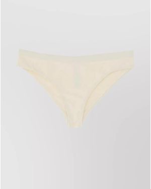 Jil Sander High-Cut One Piece Bikini Briefs - White