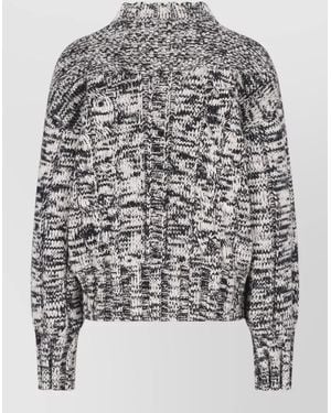 Malo Cashmere Wool Crewneck Sweatshirt - Gray