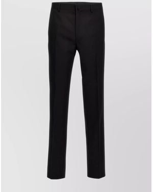 Lanvin Wool Tailored Trousers - Black