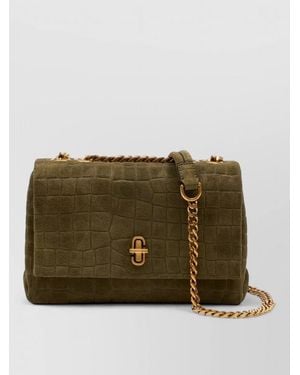 Marc Jacobs Slim Dual Chain Leather Shoulder Bag - Brown
